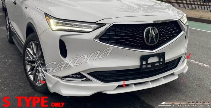 Custom Acura MDX  SUV/SAV/Crossover Front Lip/Splitter (2021 - 2024) - $690.00 (Part #AC-030-FA)